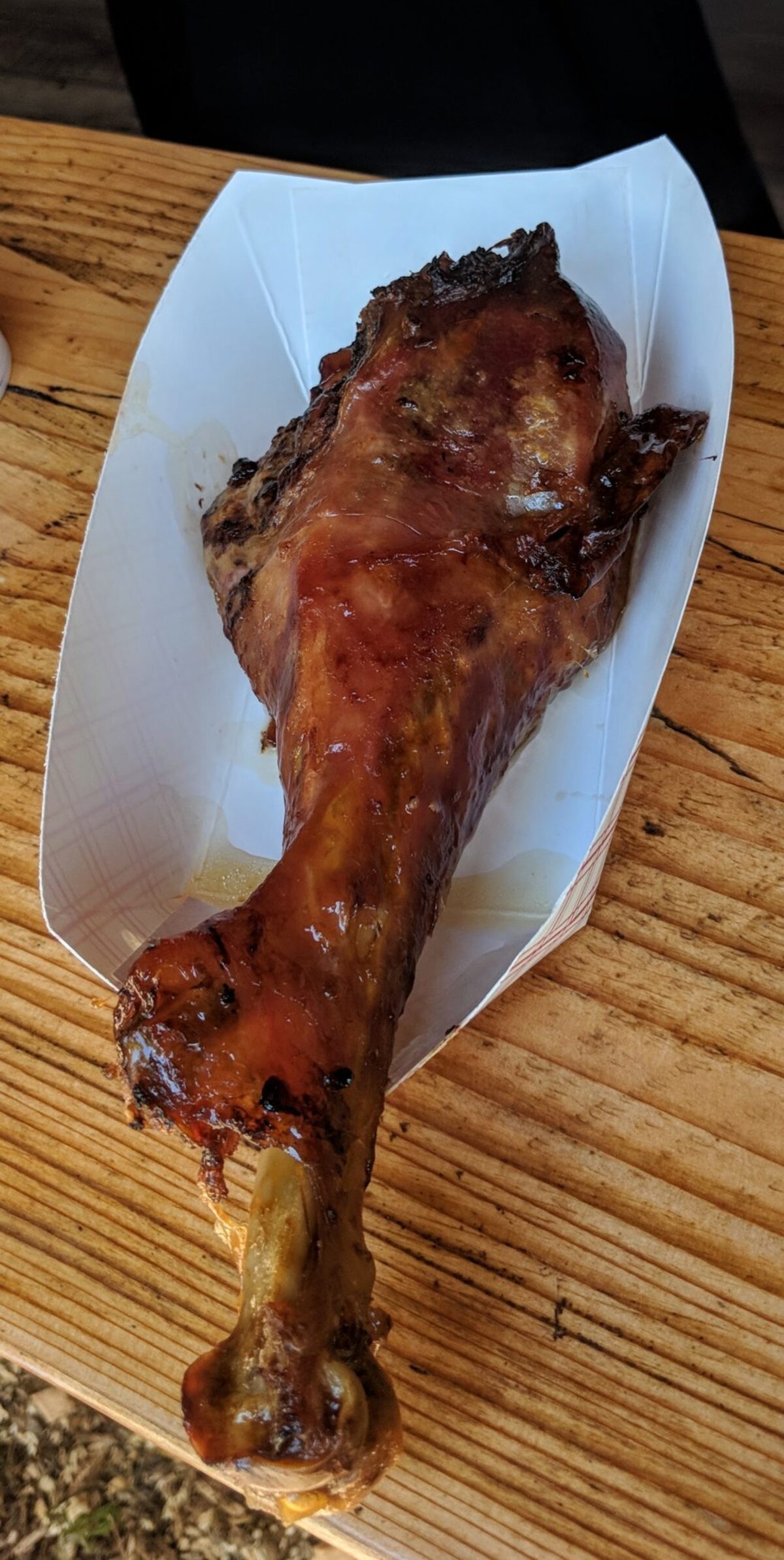  What’s a Renaissance faire without a turkey leg for lunch? Photo credit: Cindy Richards 