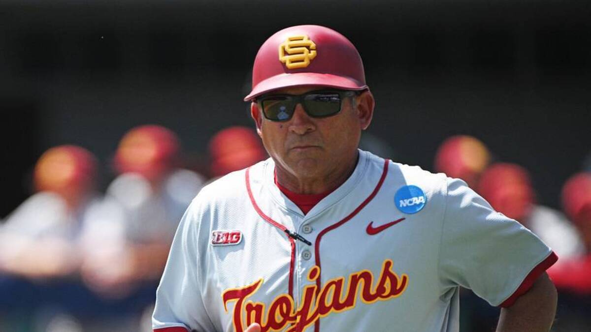  Jun 7, 2026; Chapel Hill, NC, USA; USC Trojans head coach Andy Stankiewicz at Boshamer Stadium. Mandatory Credit: Zachary Taft-Imagn Images | Zachary Taft-Imagn Images 