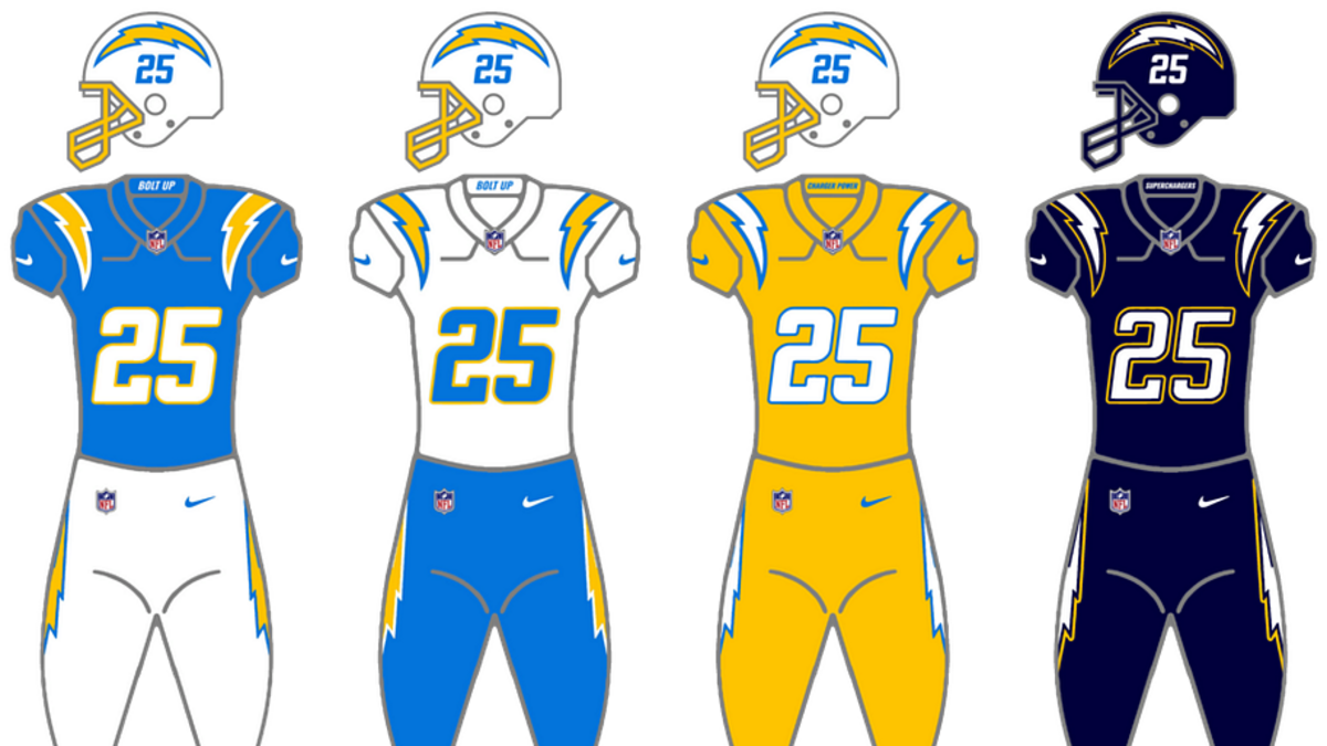  The Chargers have the best uniforms in the NFL. | Photo via Wikipedia. 