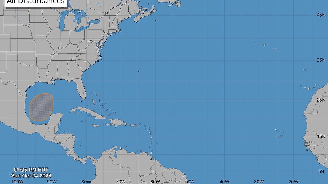 Hurricane center increases odds Gulf system could develop 