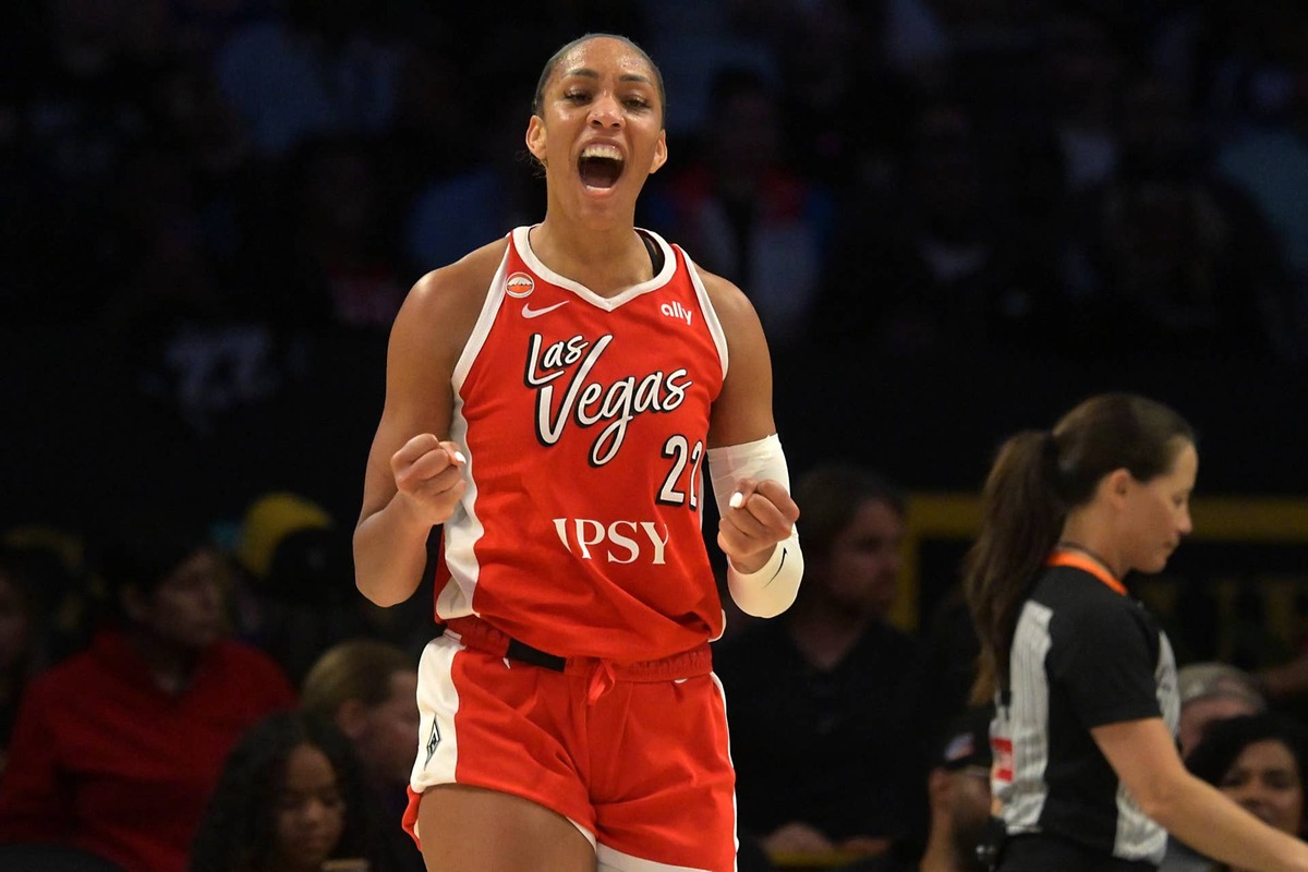  Las Vegas Aces center A'ja Wilson (22) Jayne Kamin-Oncea-Imagn Images