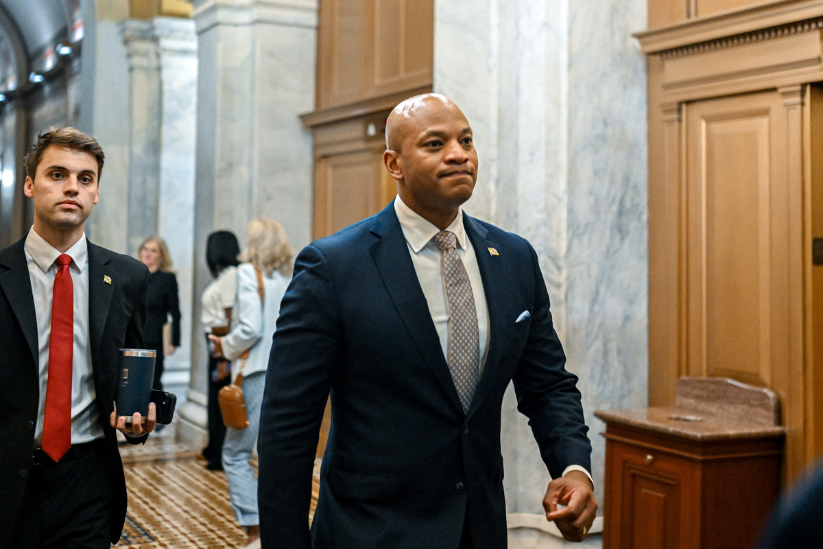 Maryland Gov. Wes Moore at the Capitol in Washington, on Thursday, June 25, 2026. In remarks on July 4, Moore cast President Trump's record as a betrayal of American ideals. (Kenny Holston/The New York Times)