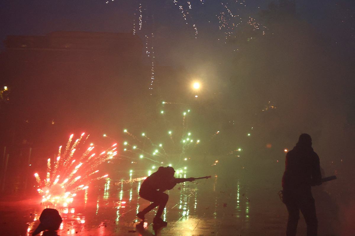 Albanian police fire tear gas as anti-government student protests turn ...