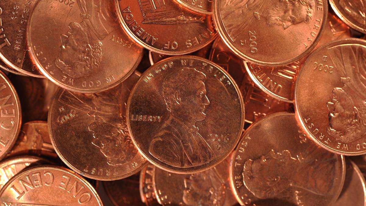 Pile of pennies