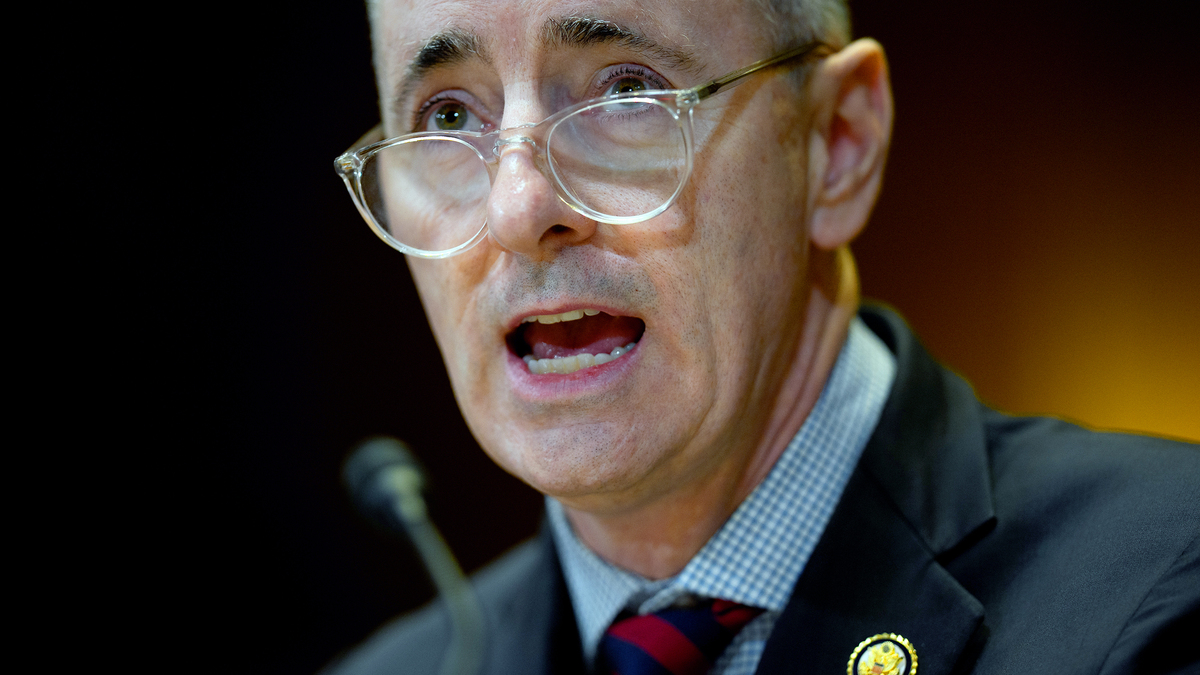 Rep. Brian Fitzpatrick (R-PA) testifies at a Senate Appropriations Subcommittee hearing on "The Abduction of Ukrainian Children by the Russian Federation" on Capitol Hill on Dec. 3, 2025, in Washington. (Andrew Harnik/Getty Images/TNS)