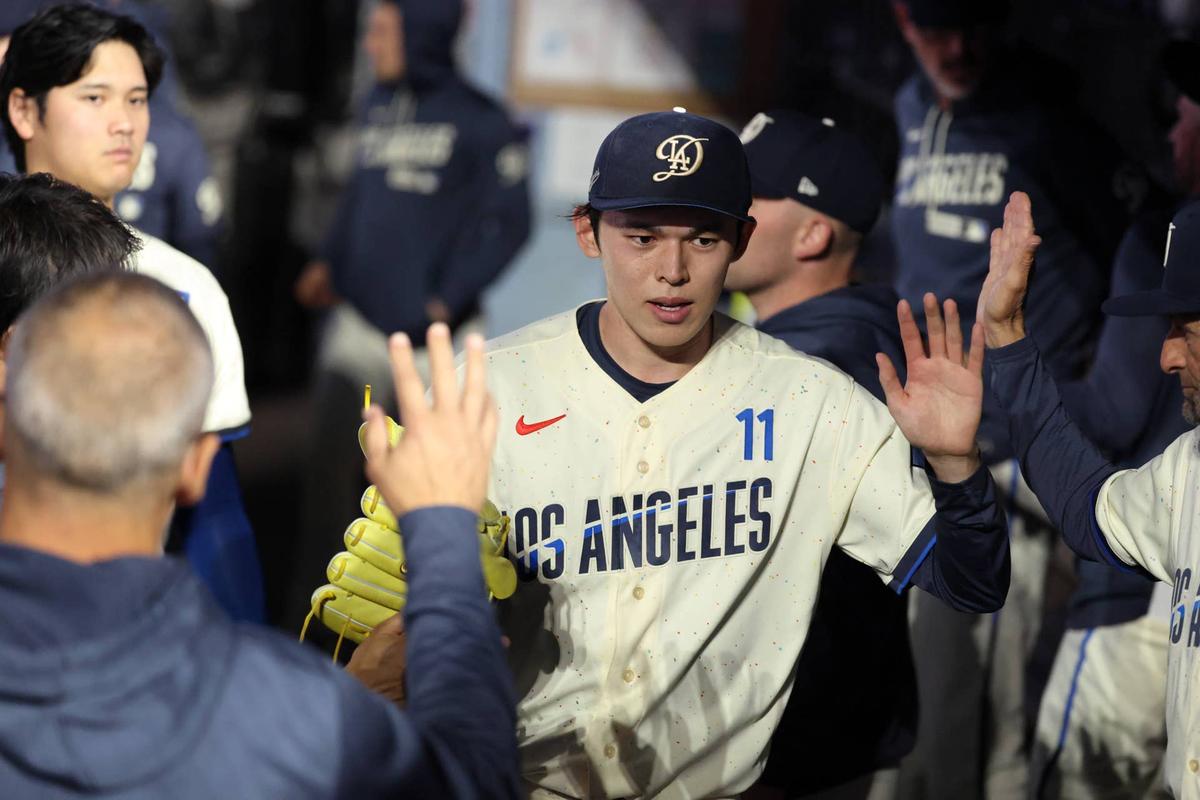  Roki Sasaki could absorb additional responsibility as injuries continue reshaping pitching plans. Kiyoshi Mio-Imagn Images