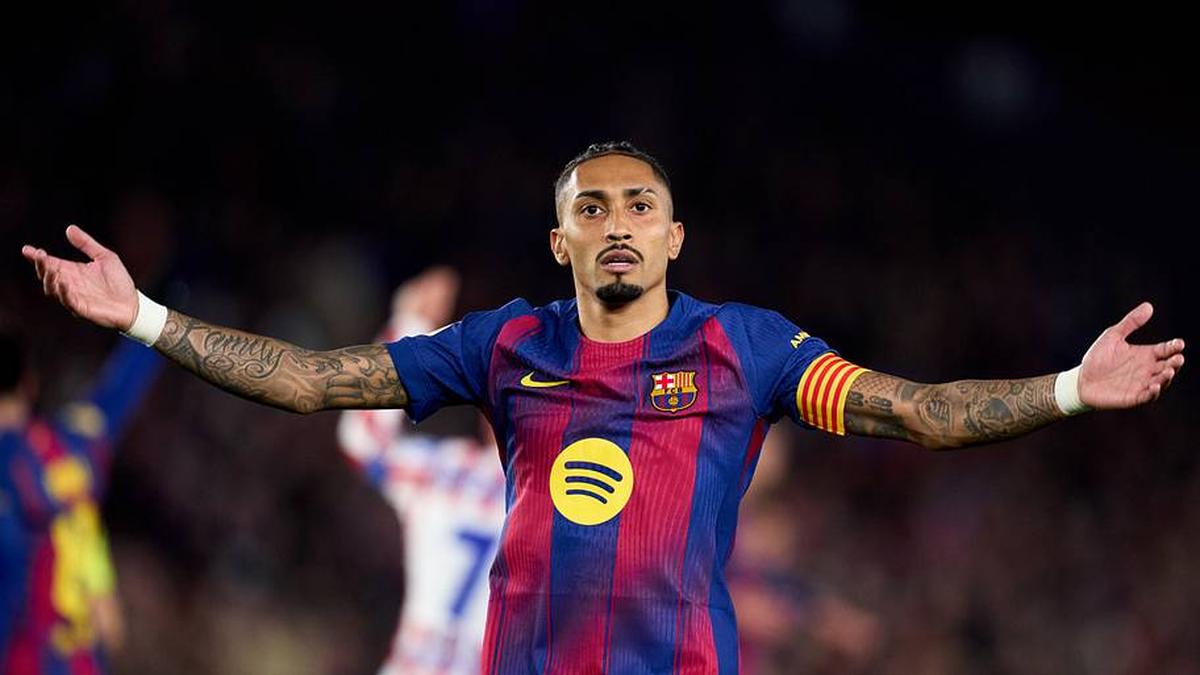  Raphinha faces competition for his spot on the left wing. | Alex Caparros/Getty Images 