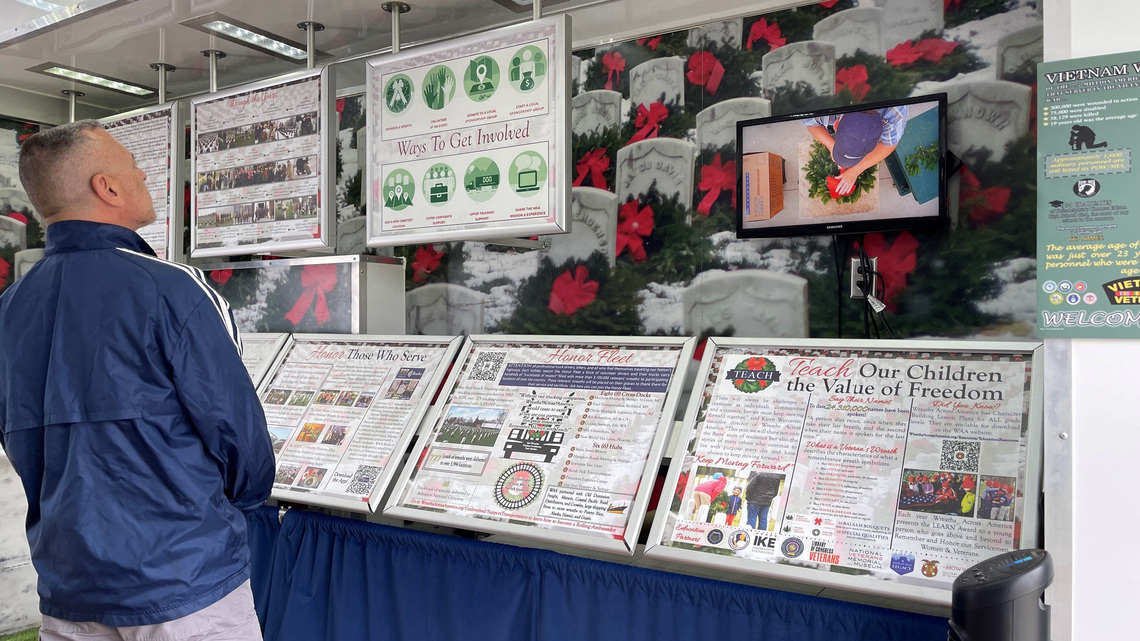 Traveling Wreaths Across America exhibit honors veterans, visits Erie