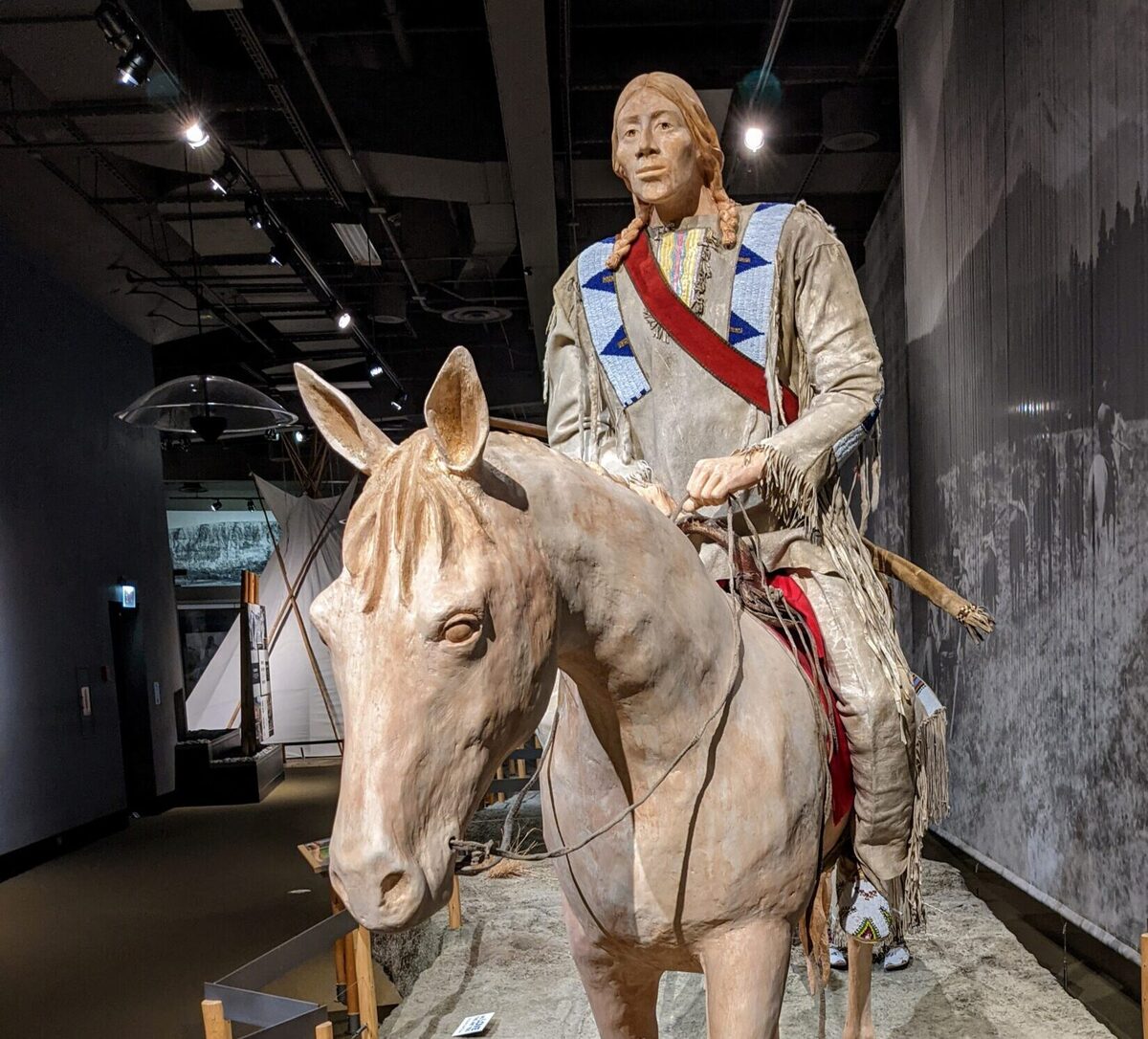  The Plains Indian models are left uncolored because Native American tribes had many different skin tones. Photo credit: Cindy Richards 