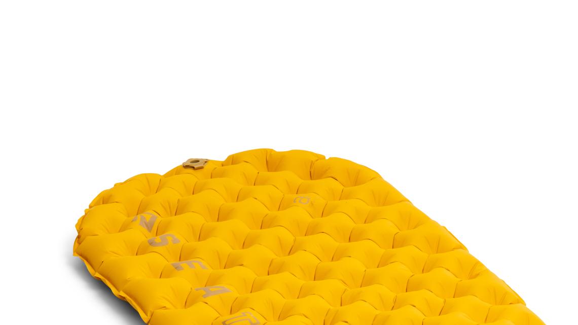 Get a good night's rest on your next camping trip with this lightweight, easily-inflatable Sea to Summit sleeping pad