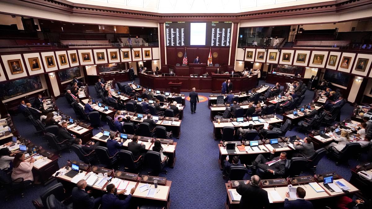 Foto de archivo de los legisladores de la Florida en Tallahassee.