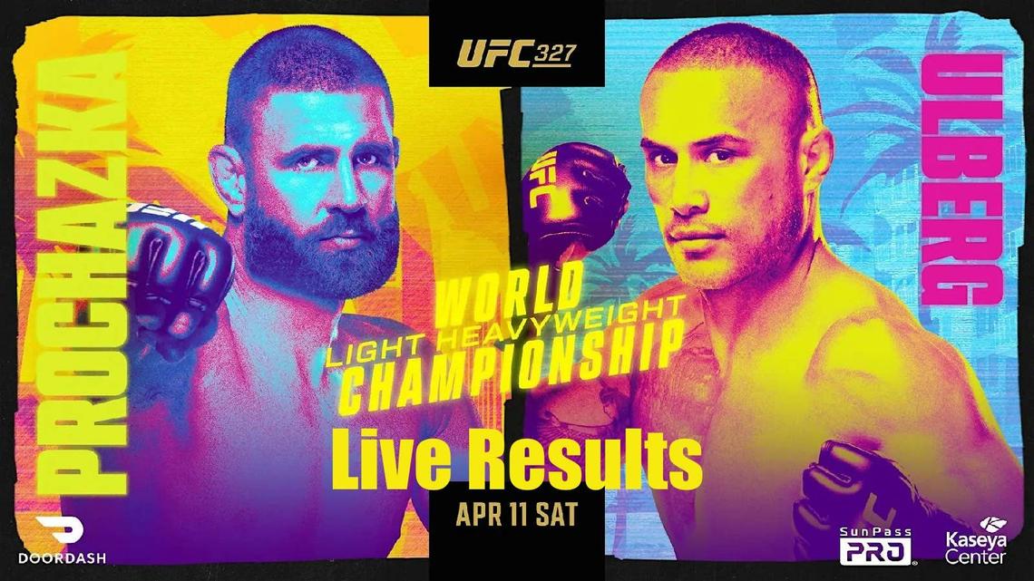 UFC 327: Prochazka vs. Ulberg Live Results 