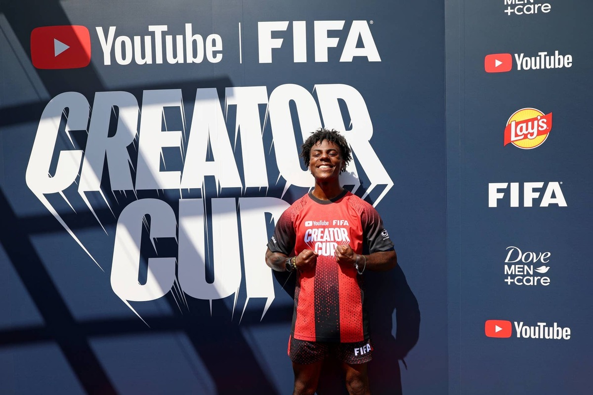  YouTube FIFA Creator Cup: IShowSpeed attends the YouTube FIFA Creator Cup at Wollman Rink in Central Park on July 12, 2026 in New York City. (Photo by Kevin Mazur/Kevin Mazur/Getty Images for YouTube) Kevin Mazur/Getty Images