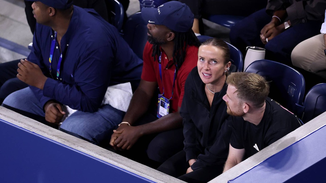 Who Is Sitting In Gael Monfils' Box at the US Open Match vs. Learner Tien? 