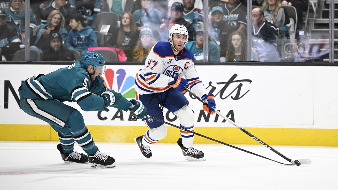 Sharks fuel McDavid, Oilers with penalties as playoff hopes take a big hit 