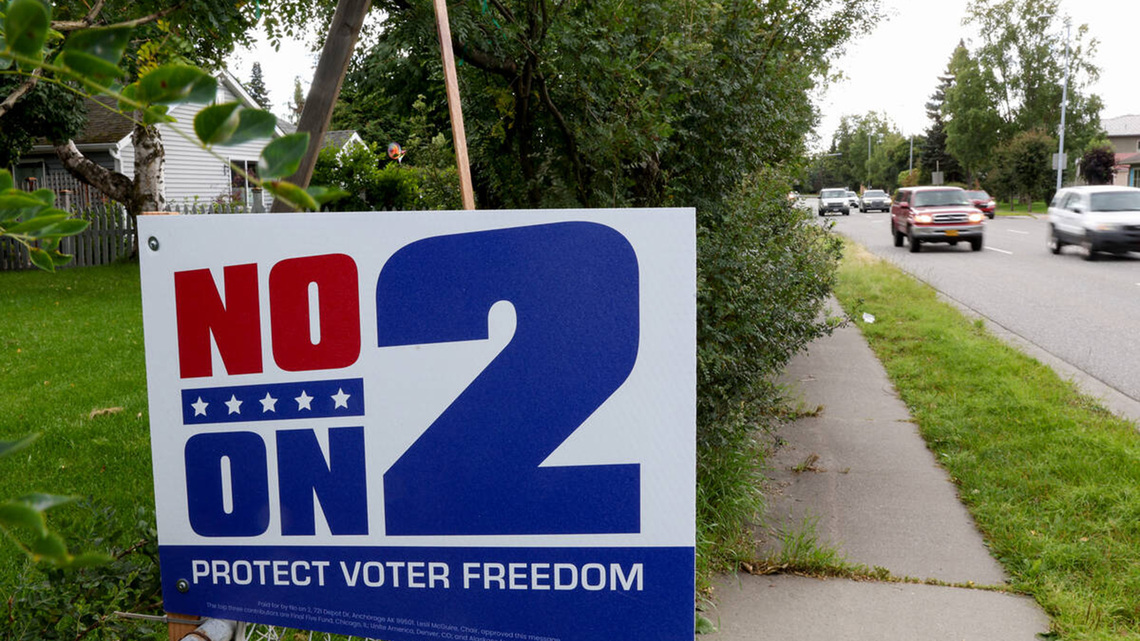 Supporters of Alaska's election system are far outspending a group seeking to repeal it 
