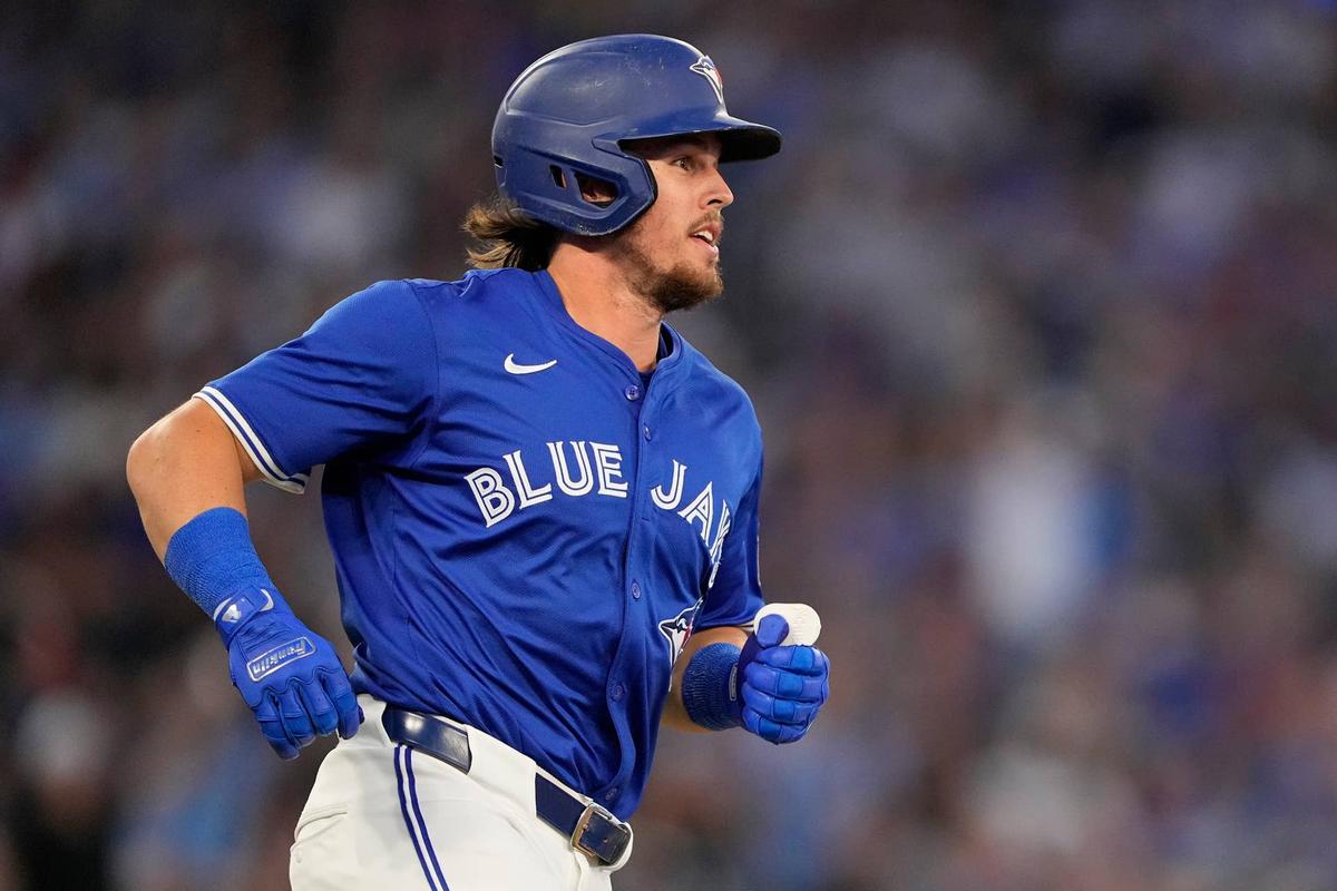  Toronto Blue Jays right fielder Addison Barger (47) © John E. Sokolowski-Imagn Images