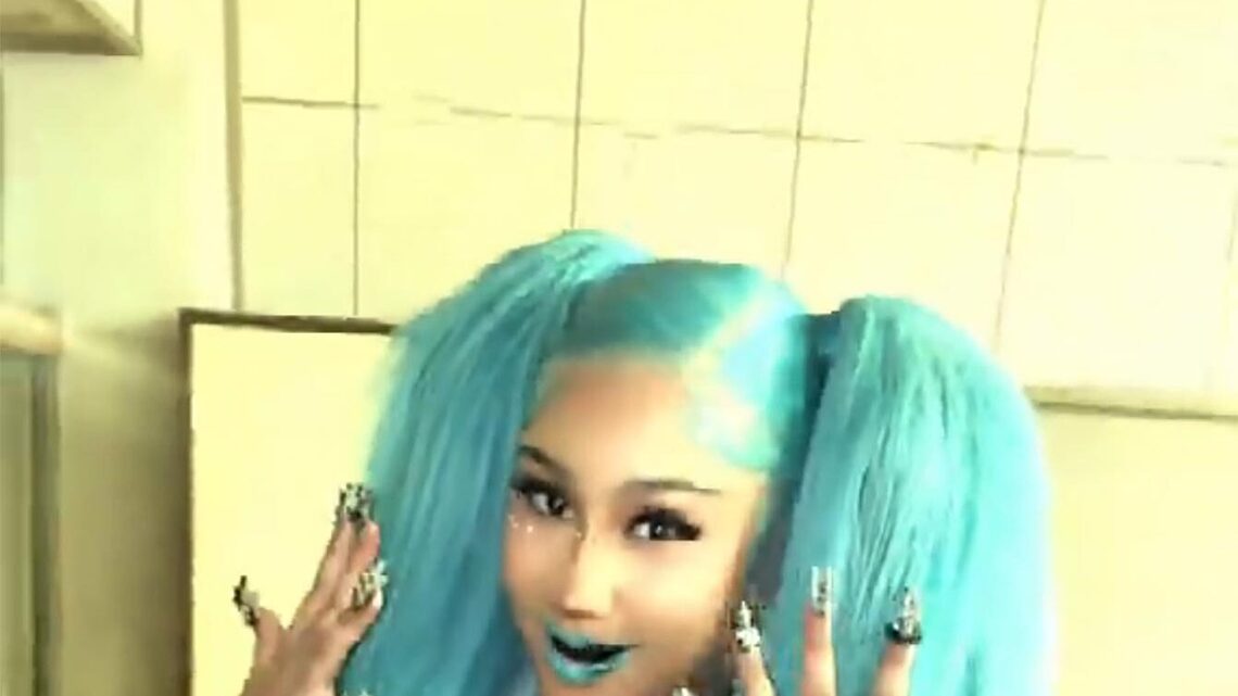 North West Shows Off Zombie-Inspired Look With Blue Lips and Face Piercings 