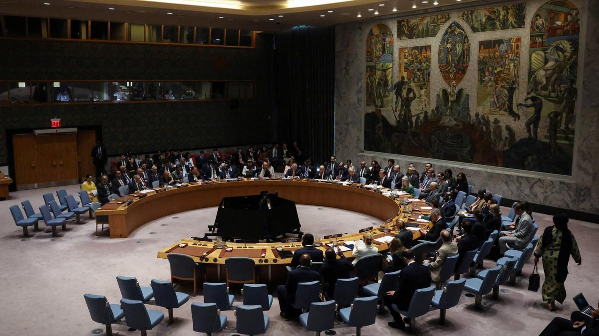 Chinese Foreign Minister Wang Yi attends a Security Council meeting at the United Nations headquarters in New York City, U.S., May 26, 2026. REUTERS/Shannon Stapleton