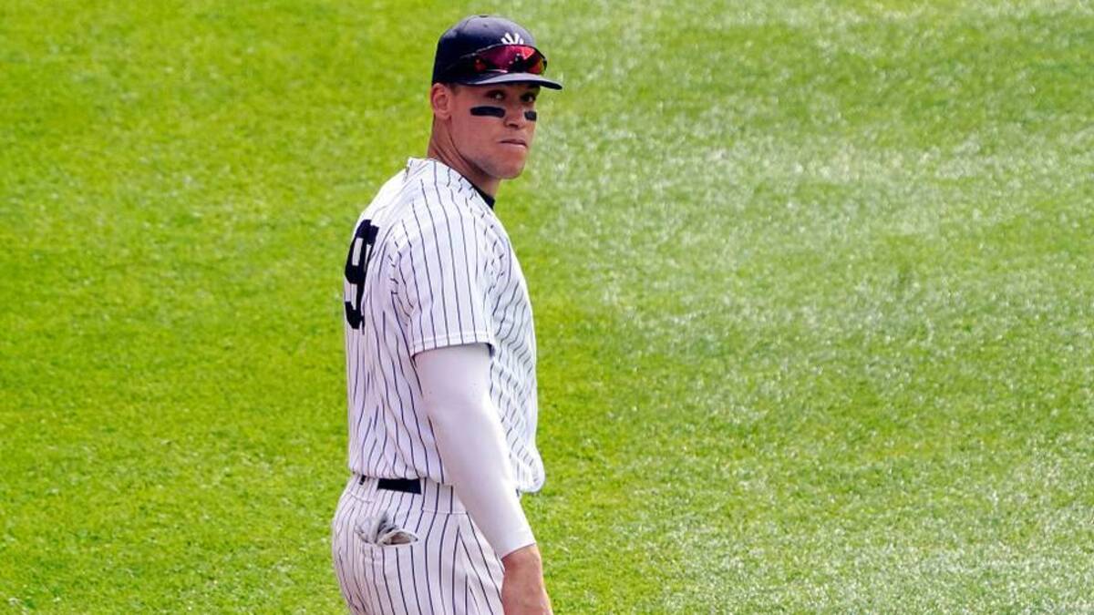  New York Yankees right fielder Aaron Judge (99) at Yankee Stadium on Sunday, May 2, 2021, in New York. Tigers At Yankees | USA TODAY Network via Reuters Connect 