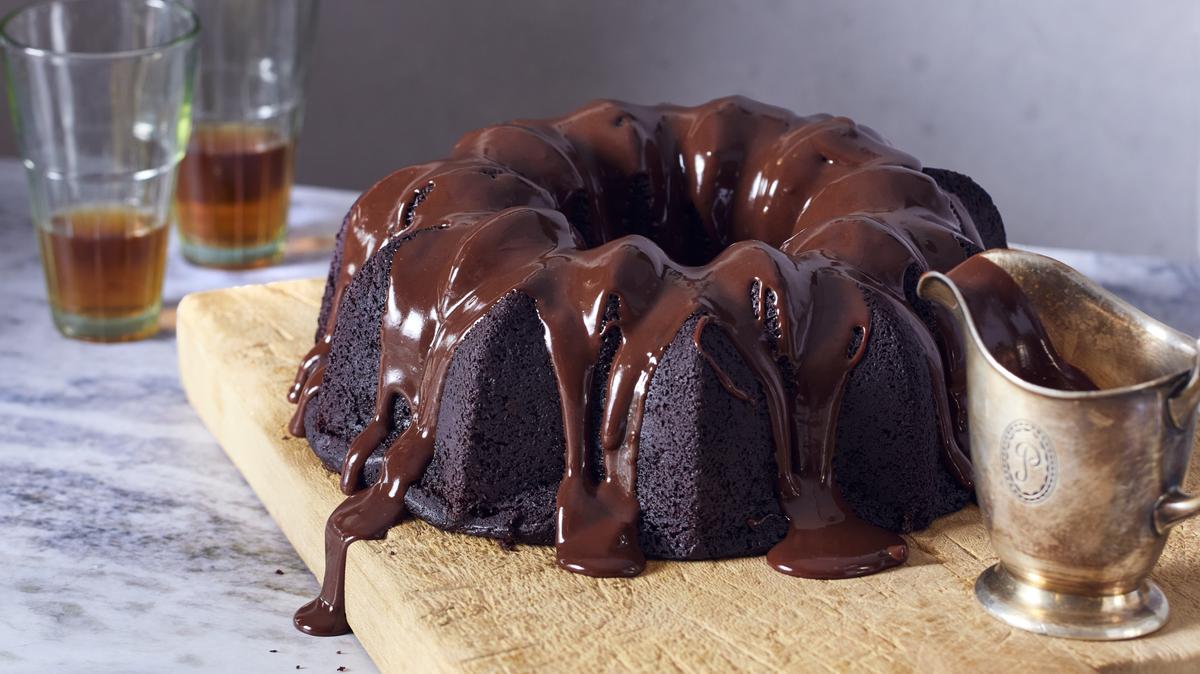 This moist, tender chocolate cake gets its unique character from high-quality root beer, which adds a subtle spiced sweetness that perfectly complements rich cocoa.