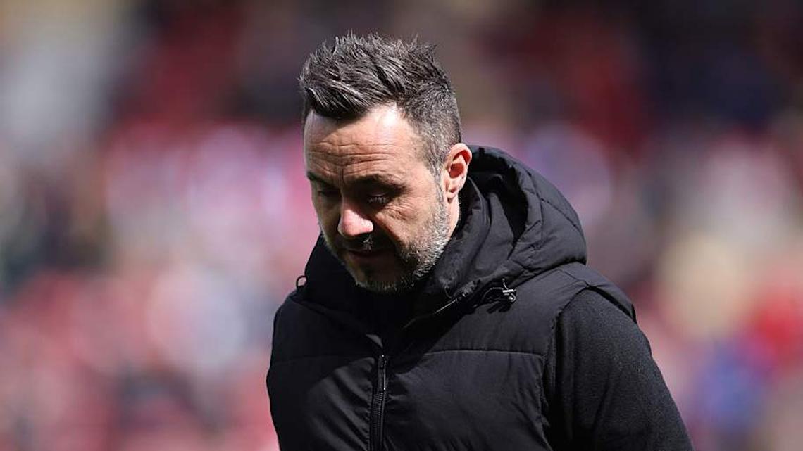  Disaster could end Roberto De Zerbi at Spurs. | MI News/NurPhoto/Getty Images 