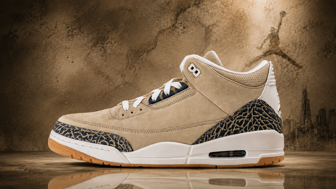 Air Jordan 3 'Khaki': Release Date, Price and the Sample Story Behind It 
