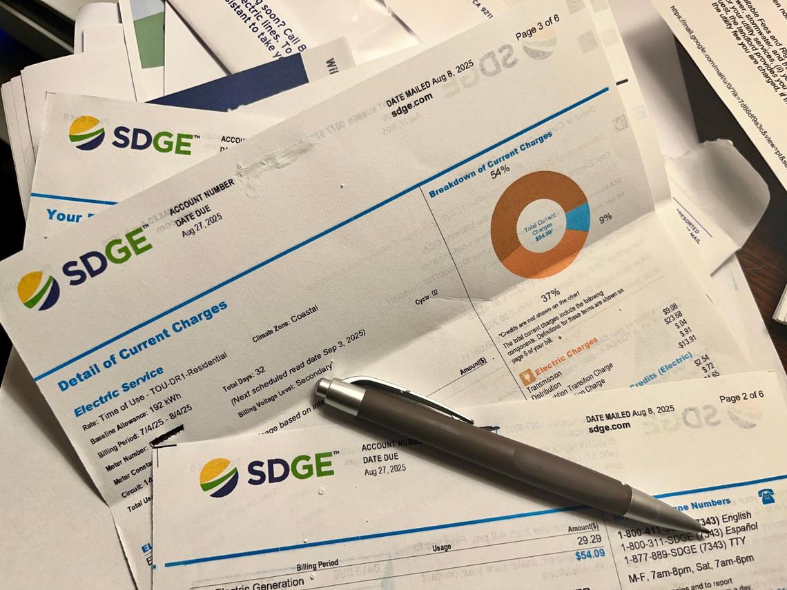California electricity users will receive a credit on their October electric bill because of the state’s Climate Credit program. Refunds are issued every April and October.. (Rob Nikolewski/The San Diego Union-Tribune)
