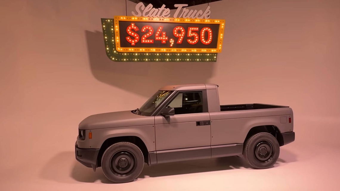 Slate's $25,000 Electric Truck Can Become An SUV In Your Garage 