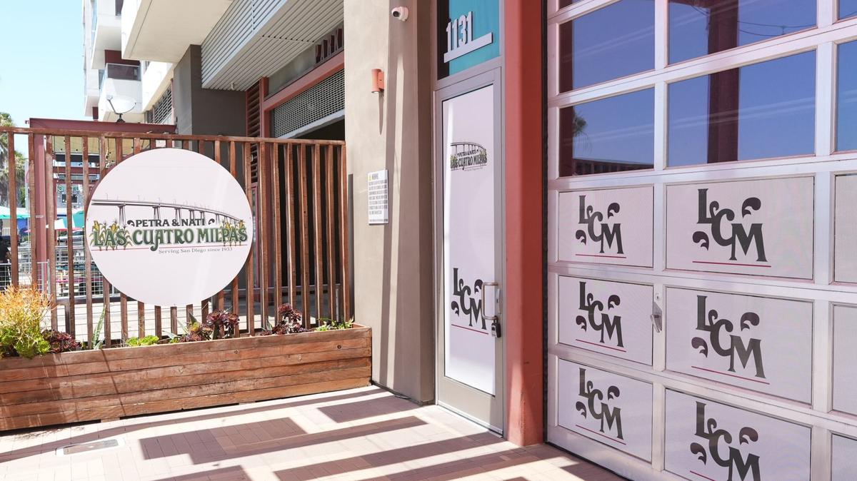 The exterior of the new Las Cuatro Milpas at the Mercado Del Barrio center on Friday, May 8, 2026 in San Diego, CA. (Michael Ho / For The San Diego Union-Tribune)
