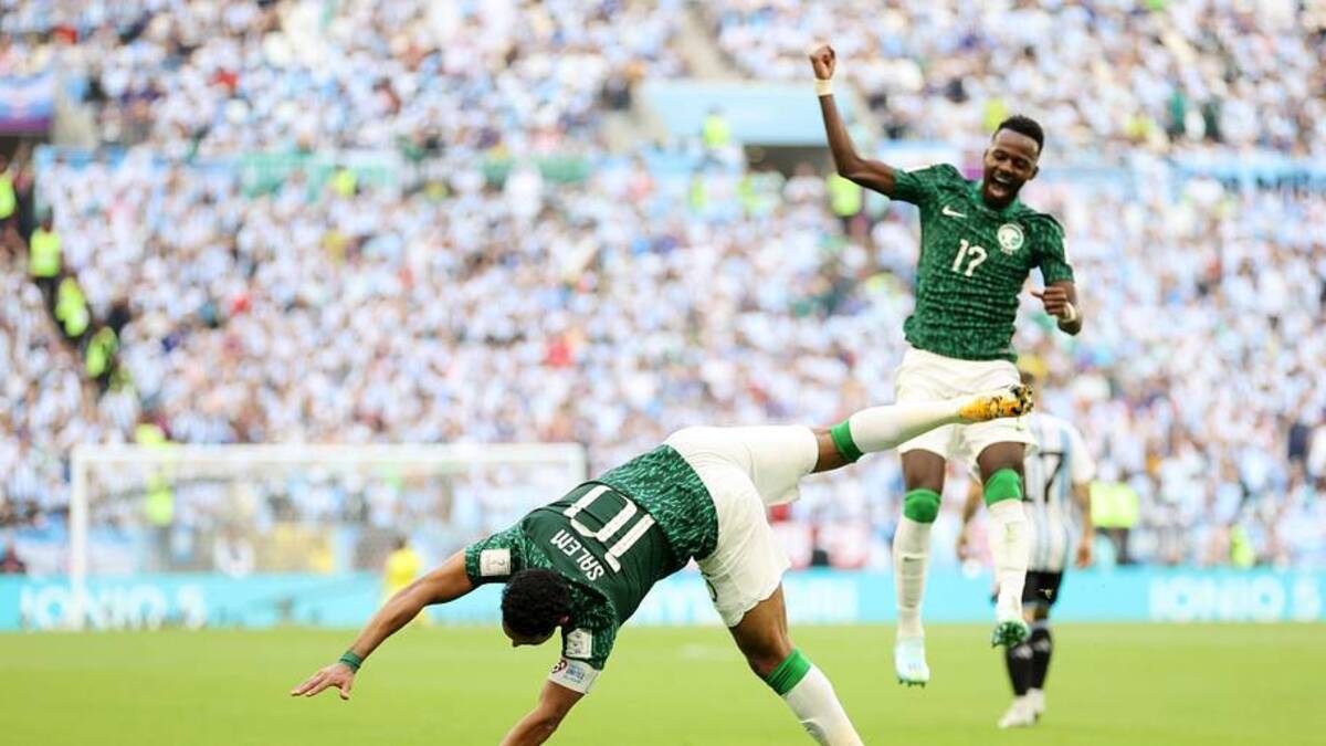  Saudi Arabia stunned Argentina in 2022. | Clive Brunskill/Getty Images 