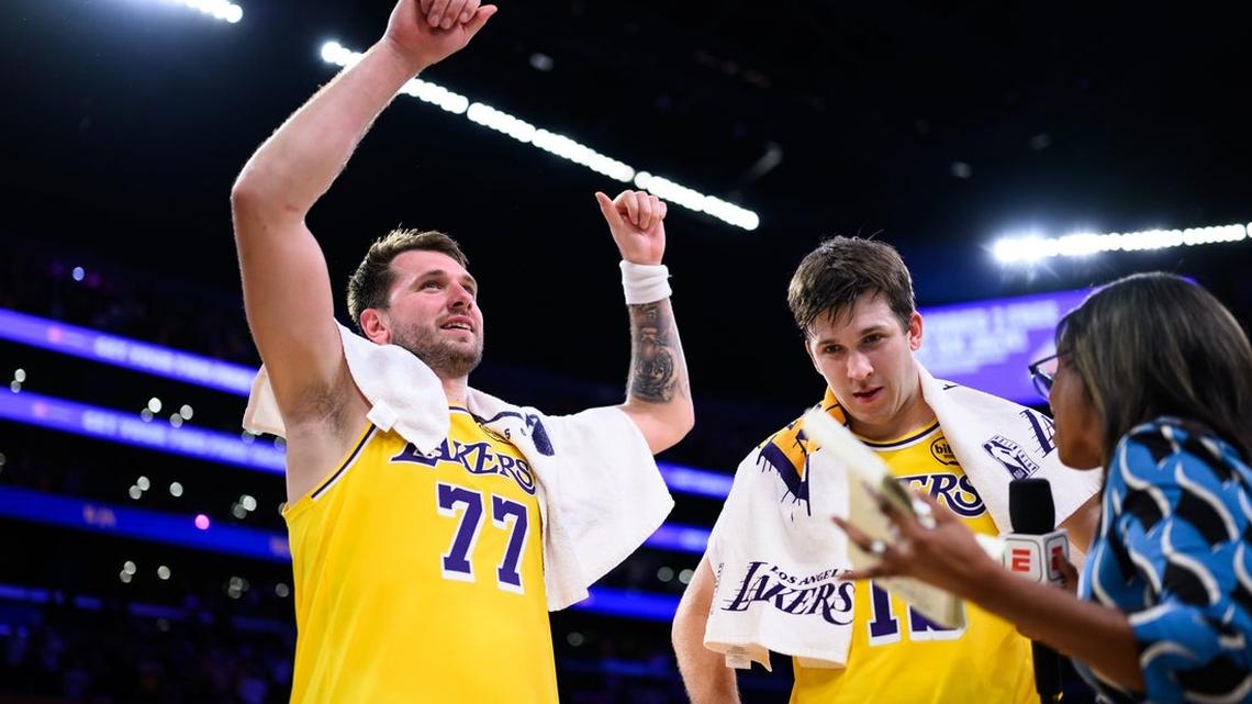 NBA roundup: Lakers top Nuggets on Luka Doncic's last-second OT winner 