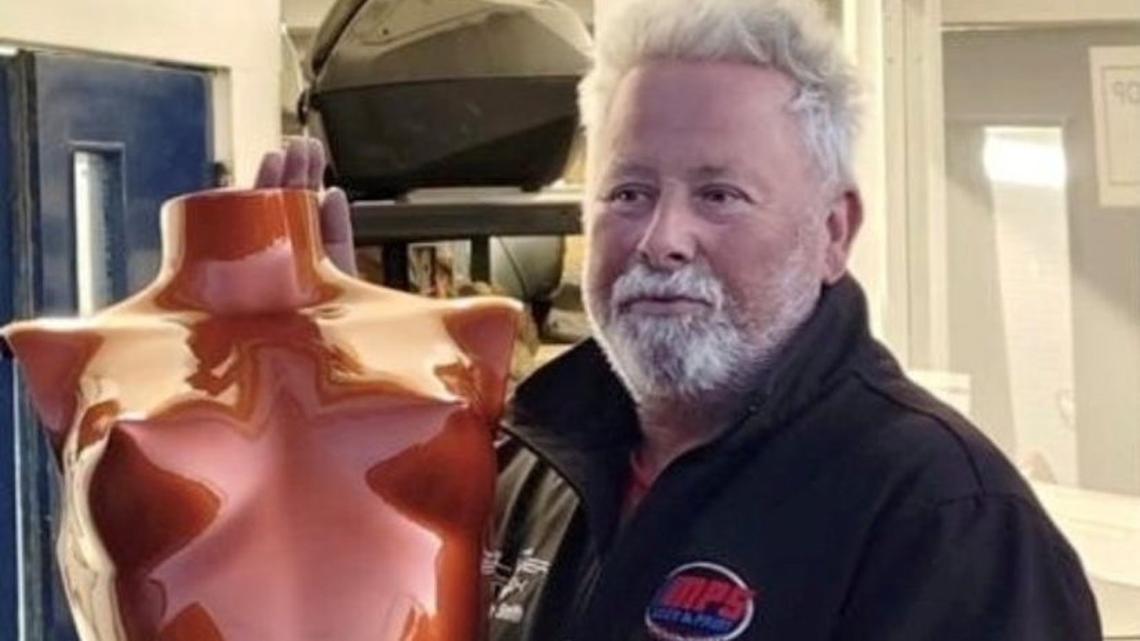 Kim Kardashian's Met Gala outfit painted at car repair shop