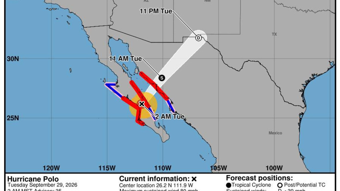 Hurricane Polo makes landfall in Mexico: See path tracker