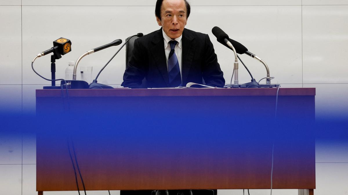 Bank of Japan Governor Kazuo Ueda speaks during a press conference after a BOJ policy meeting in Tokyo, Japan, April 28, 2026. REUTERS/Kim Kyung-Hoon