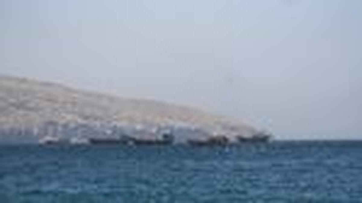 Ships and boats in the Strait of Hormuz, Musandam, Oman, May 4, 2026. REUTERS/Stringer/File Photo