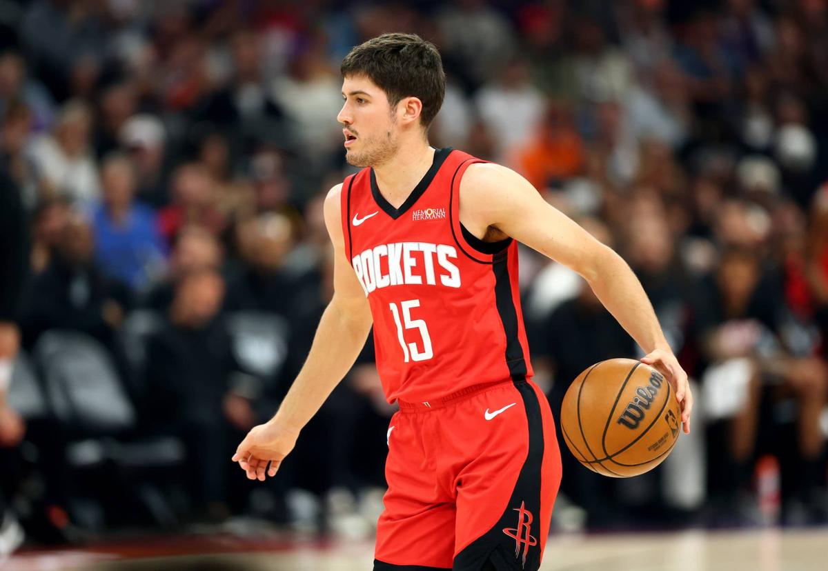  Reed Sheppard profiles as a high-upside value if minutes increase. Mark J. Rebilas-Imagn Images