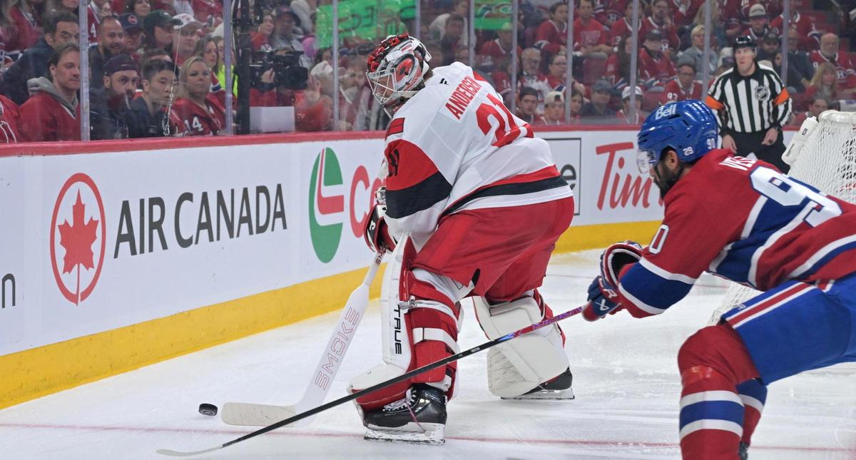  Ex-Leafs Goalie Frederik Andersen Reacts To Facing Far Fewer Shots With Hurricanes 