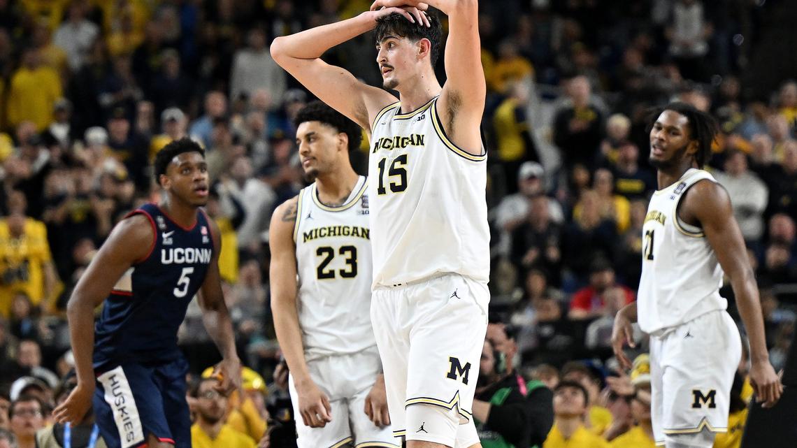 National champs! Michigan beats UConn to complete title run. 
