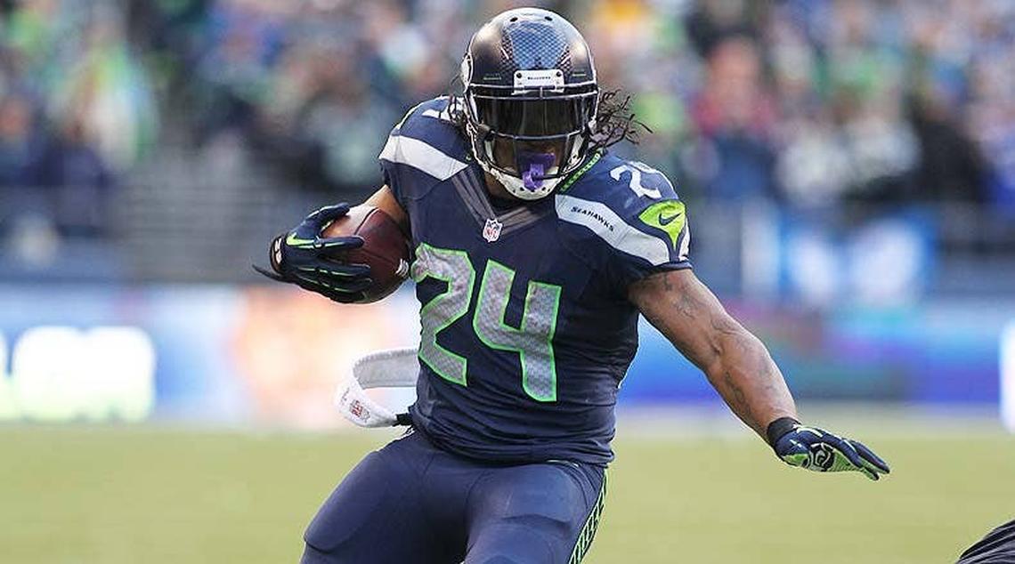  Seattle Seahawks running back Marshawn Lynch. 