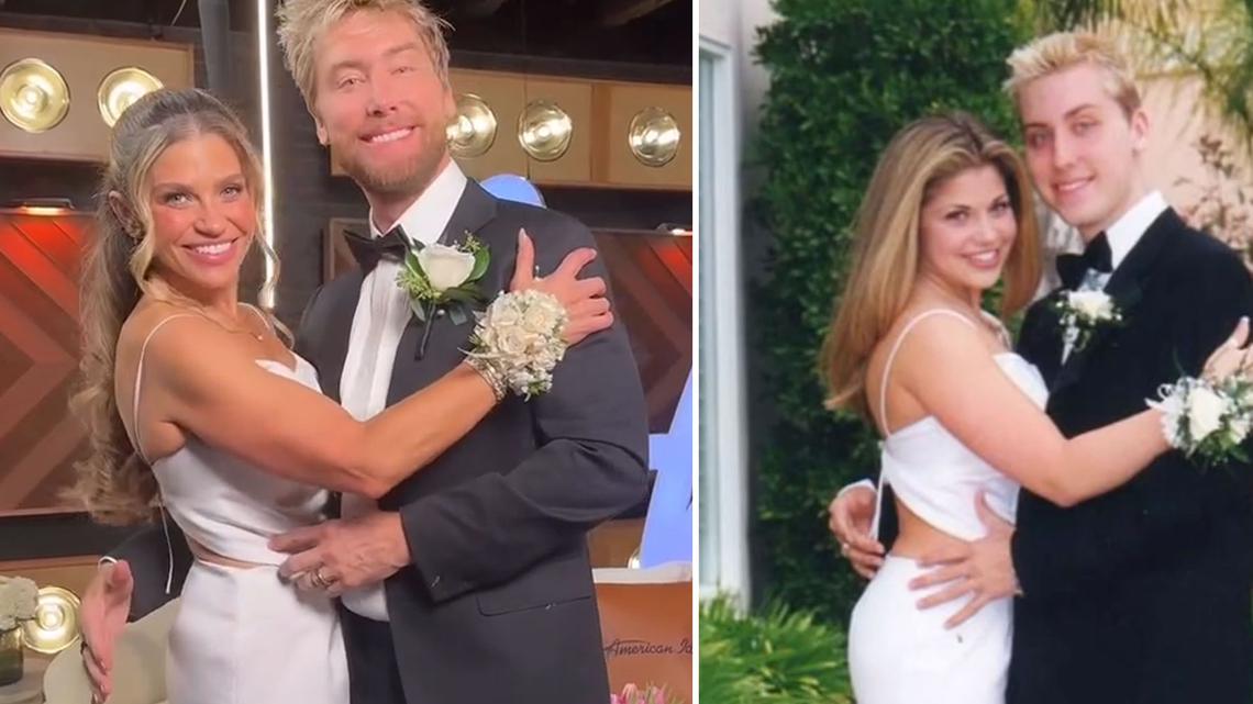 Danielle Fishel Wears 1999 Prom Dress Again to Recreate Photo With Lance Bass 