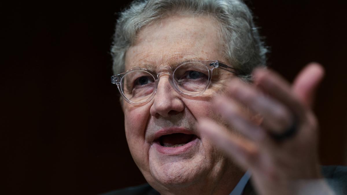 U.S. Senator John Kennedy (R-LA) attends a Senate subcommittee on the Justice Department's proposed 2027 budget, on Capitol Hill in Washington, D.C., U.S., May 19, 2026. REUTER/Evelyn Hockstein
