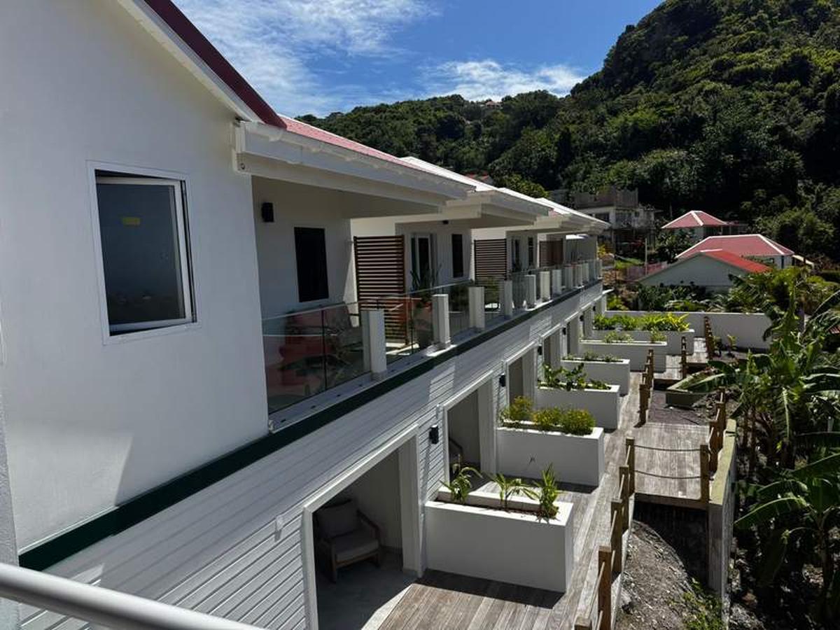  Saba's newest stay, The Scenery Hotel, offers 30 thoughtfully designed rooms. Photo credit: Emily Molina 