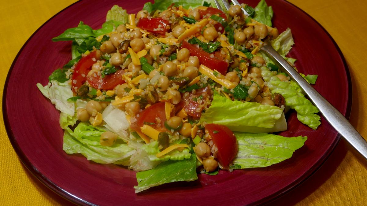Chickpea Tabbouleh Salad.