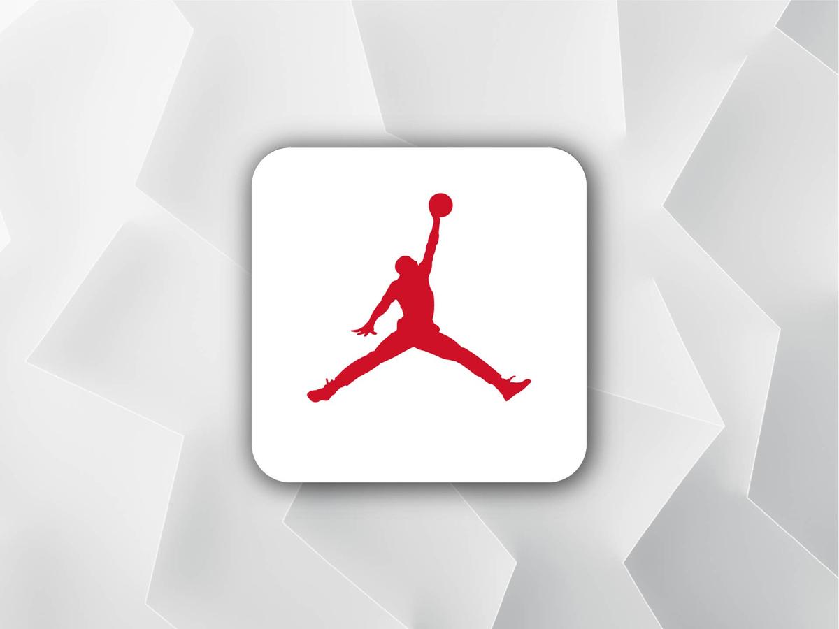  Air Jordan logo on white background Courtesy of The Arena Group