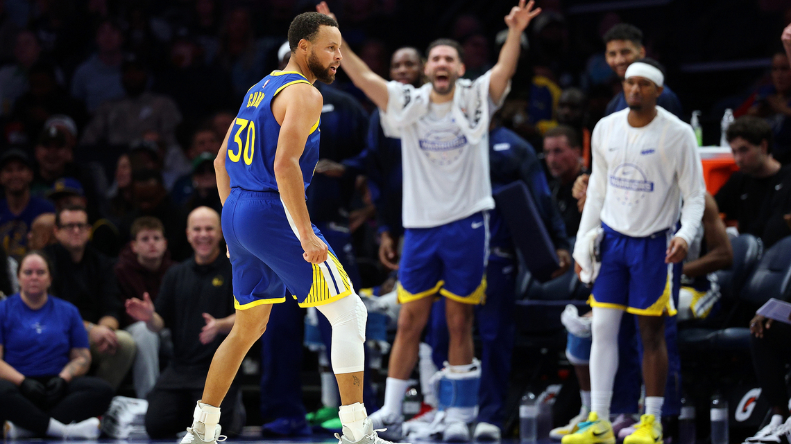 Steph Curry scores 44 points to lead Warriors past Timberwolves, 119-114