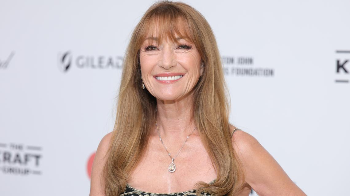WEST HOLLYWOOD, CALIFORNIA - MARCH 15: (Exclusive Coverage) Jane Seymour attends Elton John AIDS Foundation's 34th Annual Academy Awards Viewing Party on March 15, 2026 in West Hollywood, California. (Photo by Michael Loccisano/Getty Images for Elton John AIDS Foundation)