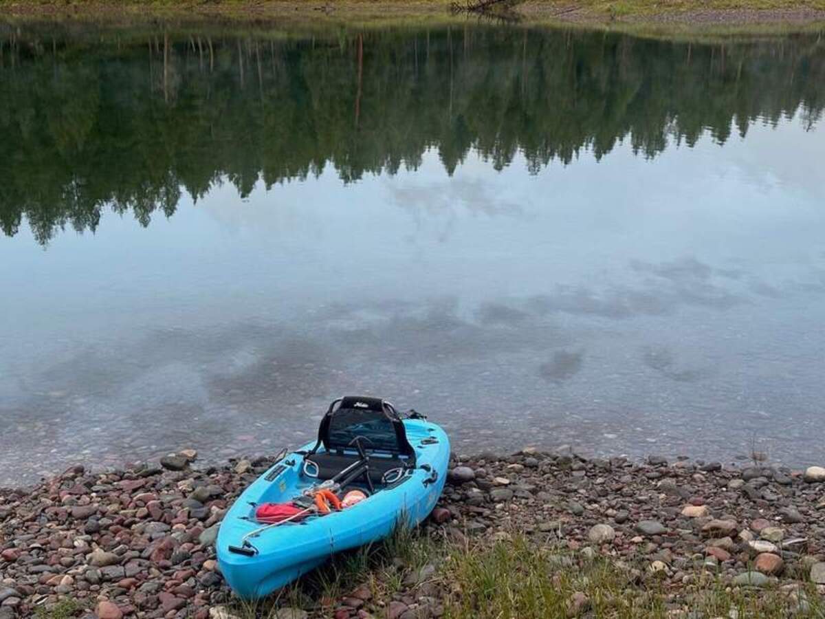  I left my phone on dry land. This is the guide’s kayak before our LED night kayaking. Photo credit: Judy Antell 
