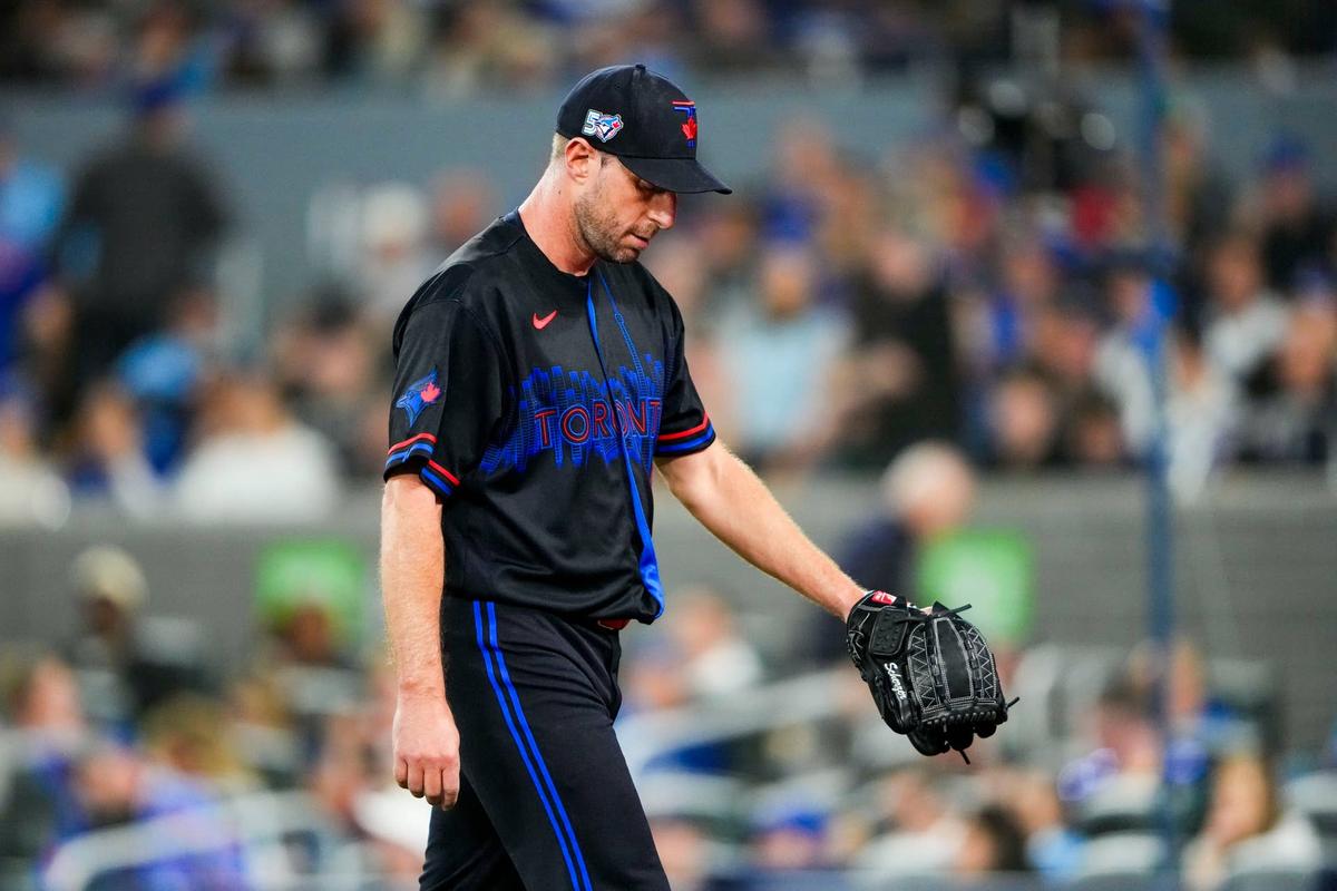  Toronto Blue Jays pitcher Max Scherzer (31) © Kevin Sousa-Imagn Images