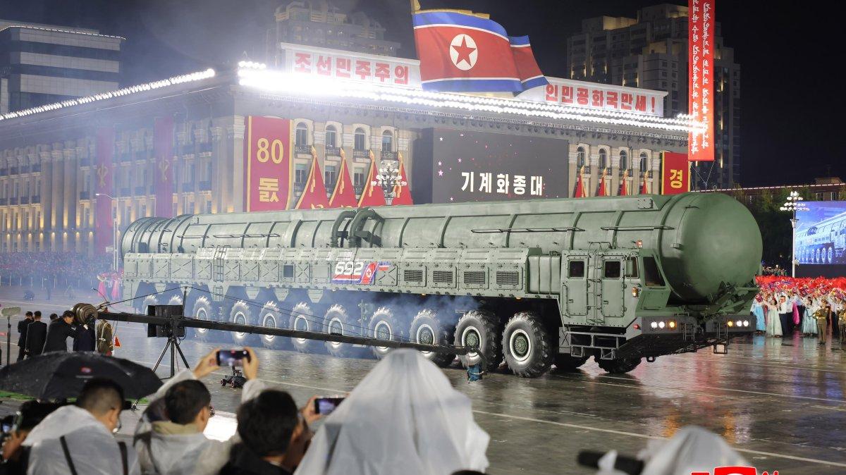 North Korea's U.N. envoy said Thursday that Pyongyang is not bound by the nuclear non-proliferation treaty. In this photo, North Korea shows off an ICBM at a military parade in Pyongyang in October. File Photo by KCNA/EPA